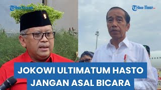 Jokowi Mulai Ultimatum Hasto soal Isu Rebut Ketum PDIP [upl. by Anileh]