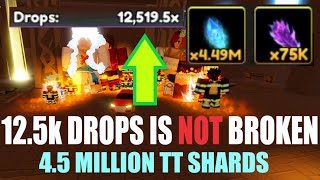 125K DROPS IN AFS GIVES 45M TT SHARDS IN INFINITE TIME TRIAL  Anime Fighters Simulator  Roblox [upl. by Vilberg]