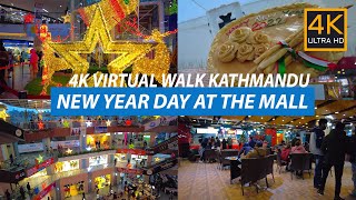 New Year Day At The Mall  Labim amp Civil Mall  4K Virtual Walk Kathmandu  DJI Pocket 2 [upl. by Eilatam326]