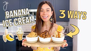 Homemade Banana Ice Cream Recipes w 5 ingredients I Dairy Free [upl. by Aleris31]