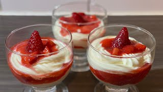 Strawberry Mascarpone Dessert [upl. by Annaj]