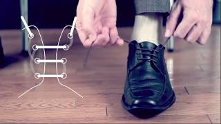 MenStyle The Dapper Way to Tie Your Shoes [upl. by Nitsid]