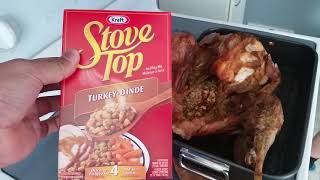 Turkey for thanksgiving day used Kraft Stove Top stuffings [upl. by Viradis368]