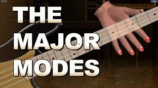 How to Play the Modes of the Major Scale For Bass Guitar [upl. by Oag]