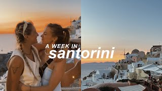 a week in santorini we crashed a wedding [upl. by Nnylsoj676]