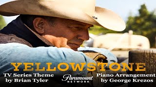 YELLOWSTONE TV Series Official Theme  Brian Tyler Piano Solo  Sheet [upl. by Ecirual]