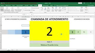 Painel de Atendimento com Voz Excel com Macro e VBA [upl. by Yezdnil]