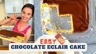 Easy NoBake Eclair Cake [upl. by Einnahc]