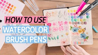 How to use BRUSH PENS correctly  STAEDTLER Art Class [upl. by Malda]