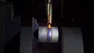 Handheld laser welding machinethick tube fish scale welding [upl. by Whale]