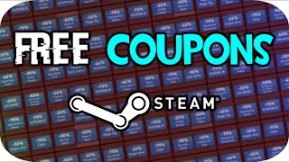 How To Get FREE GAME COUPONS on Steam [upl. by Lammaj]