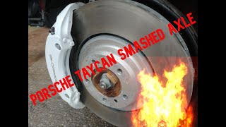 PORSCHE TAYCAN 4S Front subframe Replacement [upl. by Ateinotna]