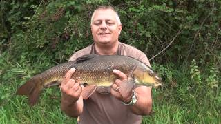 Rob and his 8lbs 2oz Bristol Avon barbel [upl. by Aikenat]