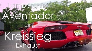 Lamborghini Aventador with Kreissieg Exhaust [upl. by Maloney]