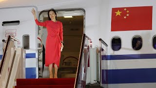 Meng Wanzhou arrives in China after dropped extradition case [upl. by Arabrab]