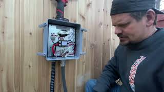 Setting Up A Subpanel For An Outdoor Barrel Sauna [upl. by Julieta556]