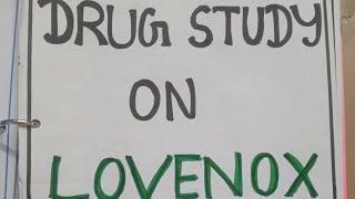 drug study on lovenox Enoxaparin  anticoagulant blood thiner bscnurshing gnm [upl. by Gaal]