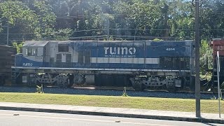 Trem Locotrol Carregado Passando em Jaraguá do Sul  SC LJG  G22UB 4314 do PR 27062024 [upl. by Akenot]