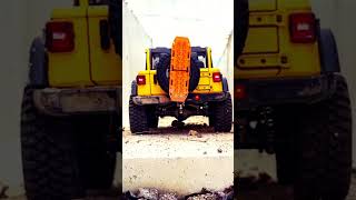 110 Scale JEEP Wrangler Rubicon JL Hardbody Offroad Driving through a tunnel 4X4 RC Car [upl. by Flavio29]