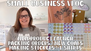 New Product Launch  Packing Orders  Making Stickers  Small Business VLOG  Studio VLOG 016 [upl. by Dustman935]