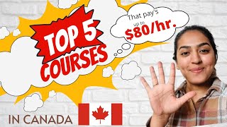 Top 5 courses in Canada 🇨🇦  Healthcare Pays up to 80 hrs [upl. by Nikaniki]