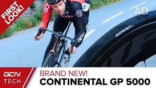 NEW Continental GP 5000 Tyres  GCN Techs First Ride [upl. by Atikam]