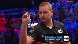 Dimitri Van den Bergh vs Raymond O’Donnell  Round 1  New South Wales Darts Masters 2022 [upl. by Nehtiek926]