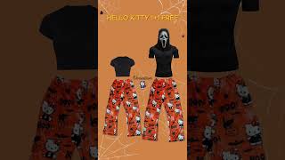 Halloween hello kitty pants 1  1 on versatilumcom  hellokitty shorts ads instagram [upl. by Sirromaj]