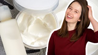 How to Make Creamy Hair Conditioner 2 WAYS  Light amp Rich Conditioner DIY with BTMS25 [upl. by Barry]