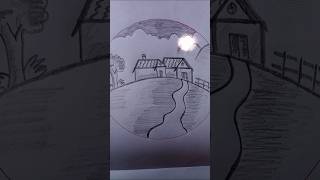 Pencil sketch drawing 🌄ytshort shortvideo [upl. by Oicam]