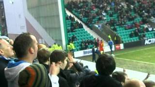 MONTROSE FC fans at HIBERNIAN scottish cup [upl. by Eudora100]