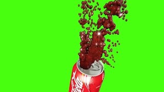 Green Screen Splash Coke Water Spray Hydrant  Footage PixelBoom [upl. by Miculek]