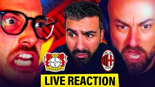 🔥 BAYER LEVERKUSEN  MILAN 🔥 LIVE REACTION feat STEVE e REDONDO [upl. by Anilas41]