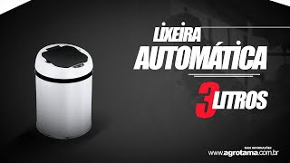 Lixeira Automática Inox com Sensor Balde Interno Removível 3 Litros  Nagano [upl. by Phira]