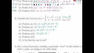 Section 14 Part 2  Piecewise Functions [upl. by Mclaurin]