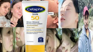 Cetaphil Sheer Mineral Sunscreen Lotion SPF 50  Honest Review [upl. by Ahcsap]