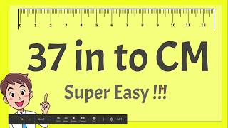 37 Inches to CM  Super Easy [upl. by Ilajna]