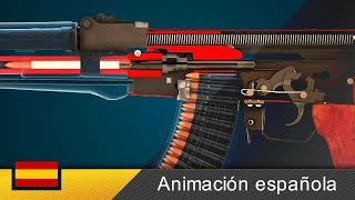 ¿Cómo funciona un AK47  Avtomat Kalashnikova [upl. by Eikcin]