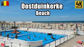 Oostduinkerke Beach  Belgium Walking Tour 4k60fps 2022 ⛱ [upl. by Leirza336]