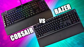 Razer Huntsman Elite V2 Analog VS Corsair K100 RGB Next Gen Gaming Keyboard Comparison [upl. by Kally]