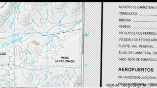 Lectura de Elementos de una carta Topográfca INEGI [upl. by Mccowyn]