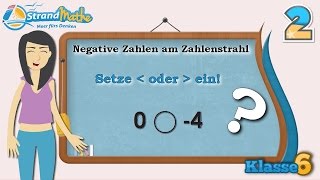 Negative Zahlen am Zahlenstrahl  Klasse 6 ★ Übung 2 [upl. by Ynots771]