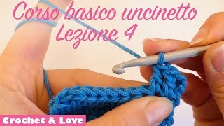 Uncinetto corso basico  Lezione 4  il punto alto [upl. by Graces]