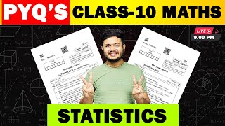 Ch 14 Statistics Previous Year Questions  Class 10 Maths CBSE 2024 Boards [upl. by Yatnuahc]