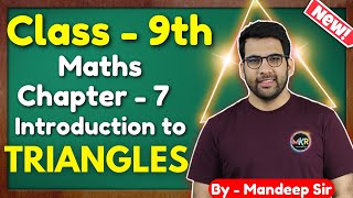 Class  9th Ex  7 Intro Triangles Maths New NCERT CBSE [upl. by Ailadi]