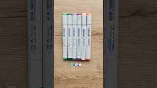 Copic Sketch Secondary Tones Set  Swatches copic copicsketch copicsketchmarkers markers [upl. by Ttenneb]