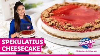 Spekulatius trifft Käsekuchen  No Bake Spekulatius Cheesecake [upl. by Eittel]