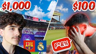 1000€ VS 100€ BILETA PËR EL CLASSICO [upl. by Adamek558]