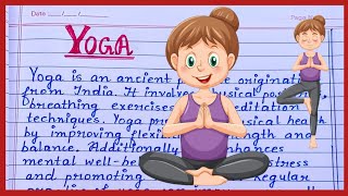 Yoga article writing in english  Write 150 words article on yoga in english  article on yoga [upl. by Aicener848]