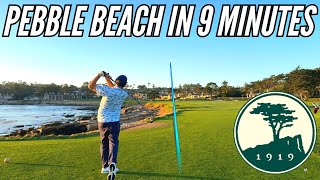 Pebble Beach Quick Cut  Every Shot in 9 Minutes [upl. by Ulises]